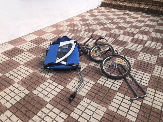 Carro de bici plegable