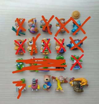 Figuras Huevos Kinder Sorpresa años 90