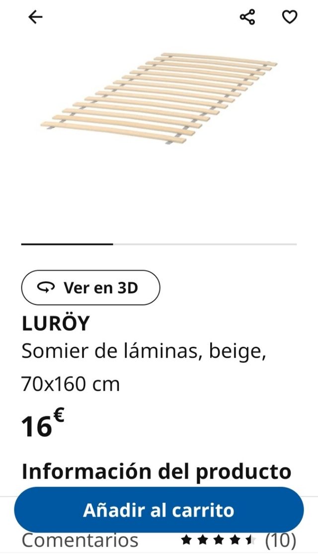 Cama infantil Ikea Kritter