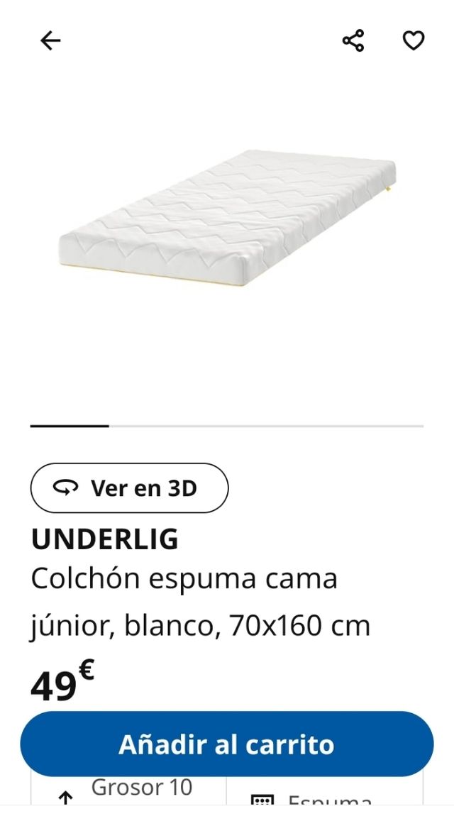 Cama infantil Ikea Kritter