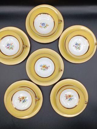 Set tazas café porcelana Limoges