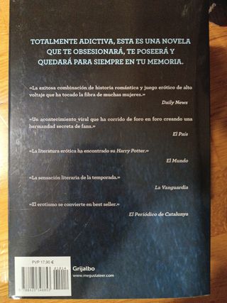 5 libros CINCUENTA SOMBRAS DE GREY