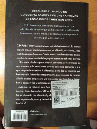 5 libros CINCUENTA SOMBRAS DE GREY