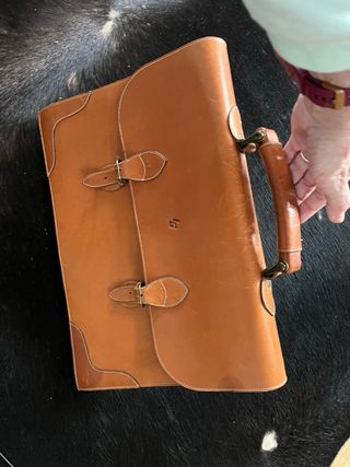 Cartera trabajo piel LC CAMEL