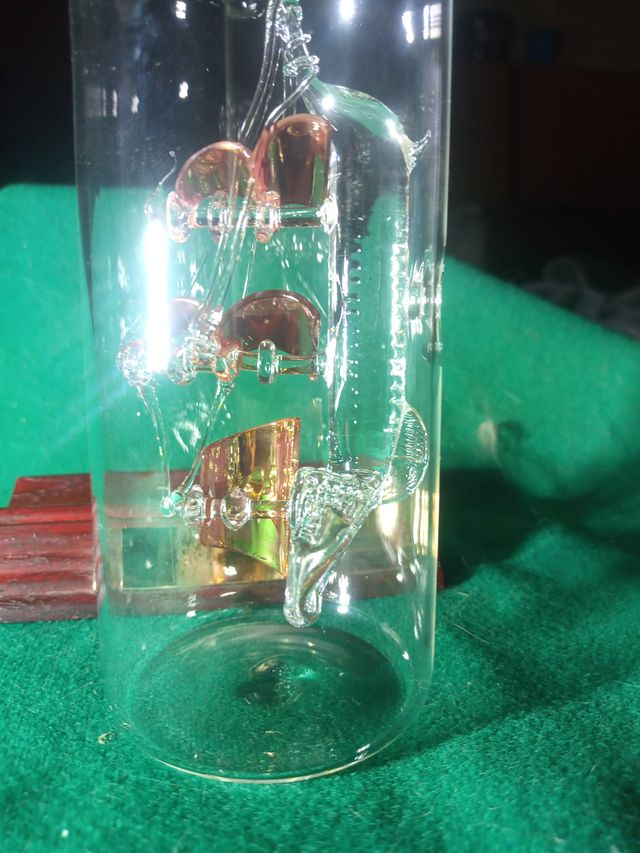 veliero  H.M.S.Discovery in cristallo in bottiglia