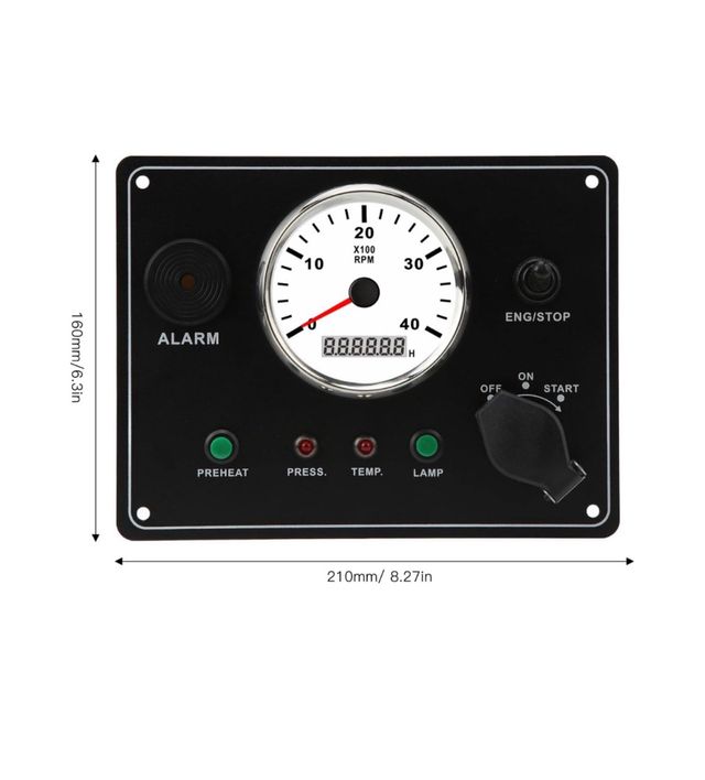 Quadro strumenti Barca Veicoli comuni 12V 4000rpm