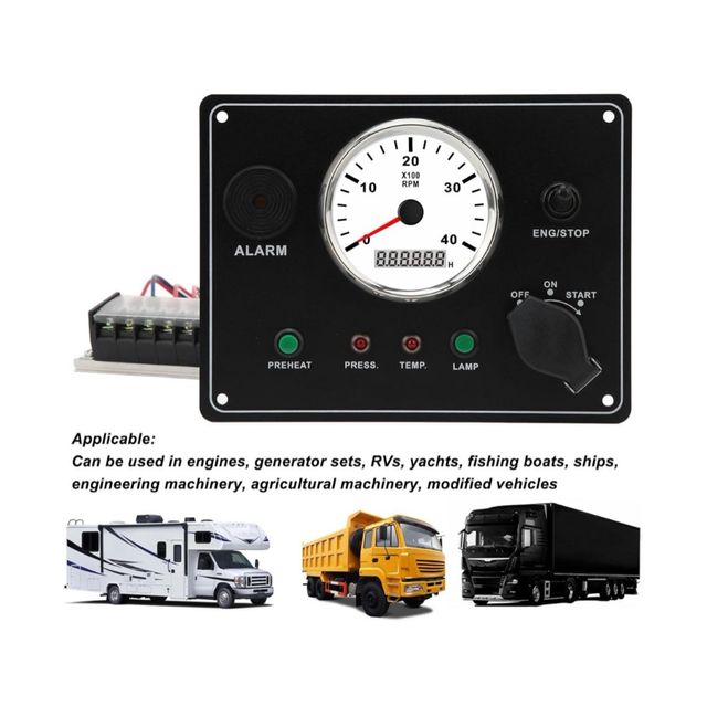 Quadro strumenti Barca Veicoli comuni 12V 4000rpm