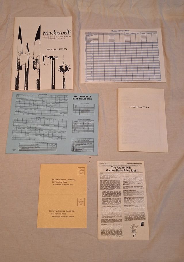 GIOCO DA TAVOLO MACHIAVELLI