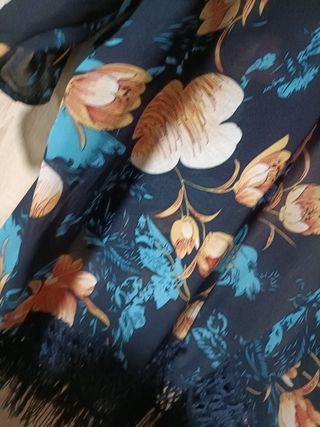 Kimono bolero chaqueta flores japonesa