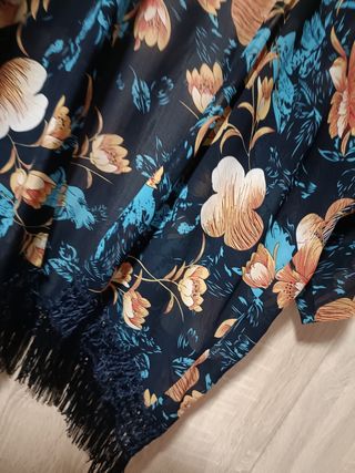 Kimono bolero chaqueta flores japonesa