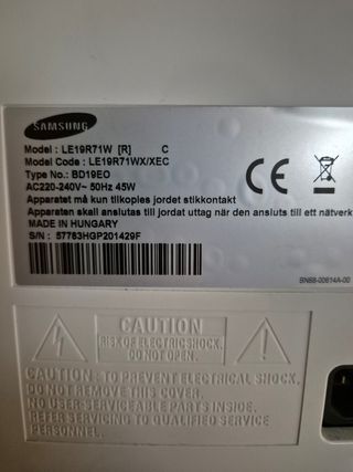 Tv samsung 19 pulgadas