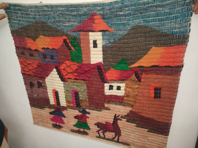 Tapiz peruana de lana