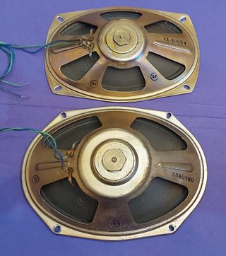 Lote 2 altavoces Retro ovalados 4 ohmios