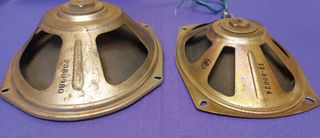 Lote 2 altavoces Retro ovalados 4 ohmios