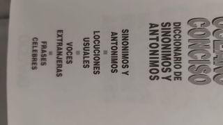 Diccionario conciso de sinonimos yantonimos
