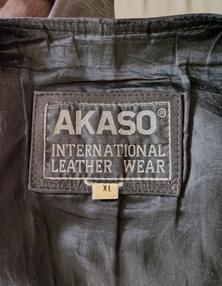 Chaleco vaquero cuero auténtico XL Medidas indicad