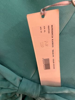 Vestido azul lazo celebración