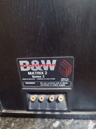 Altavoces B&W Matrix 2