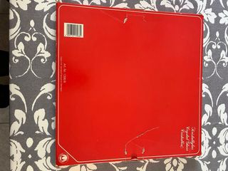 Piatto portatorte in cristallo con babbo natale