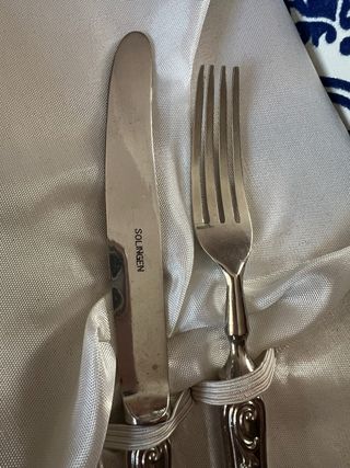 Set di posate in argento per dolce