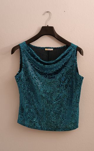 Top de lentejuelas de fiesta (El Corte Inglés)