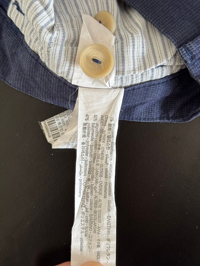 Pantalón Chino ZARA Hombre Azul Marino