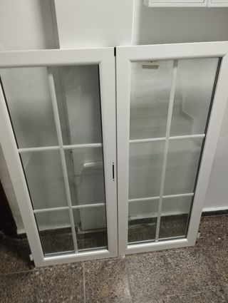 Ventana de aluminio blanco SIN MARCO CLIMALIT