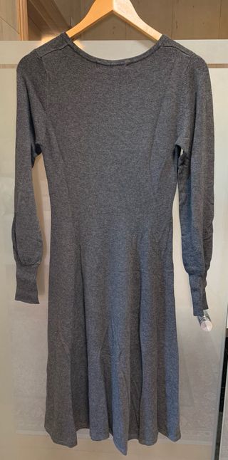 Vestido de punto gris marengo