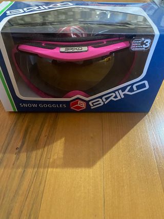 Maschera da sci fucsia Briko junior