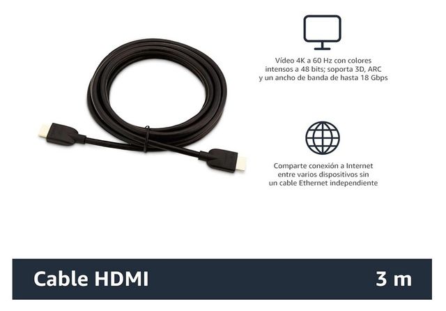 🆕Cable HDMI (3M) A 2.0 de alta velocidad Ultra HD