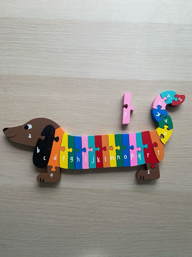 Puzzle abecedario de madera