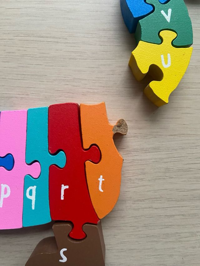 Puzzle abecedario de madera