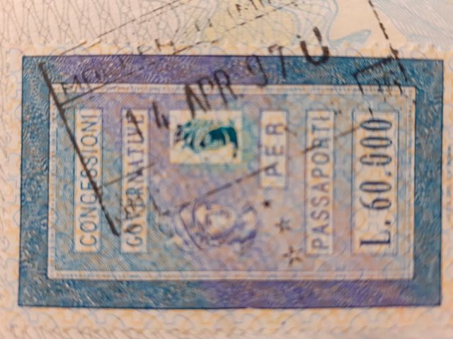 6 bolli passaporto + 6 bolli patente come da foto