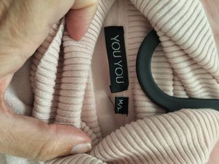 Jersey punto cuello alto rosa You&you