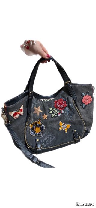 Bolso desigual parches tote