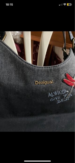 Bolso desigual parches tote