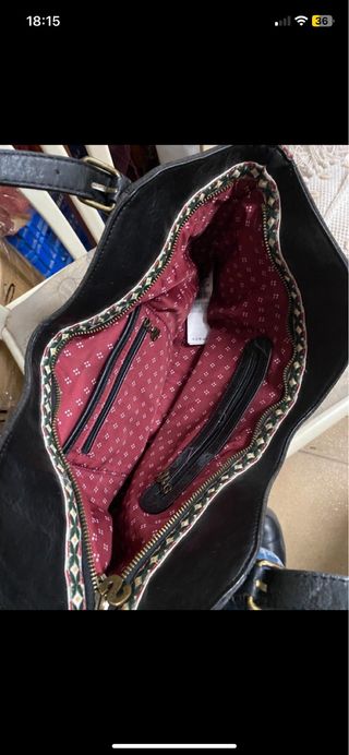 Bolso desigual parches tote