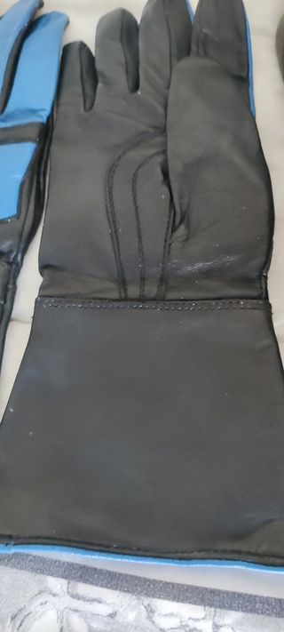 Guantes moto cuero de mujer