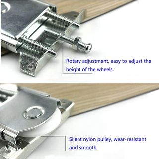 2 Piezas Armario para Puerta corredera Polea