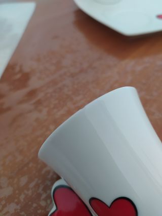 Coppia tazzine caffè romantiche