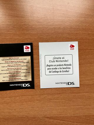Tarjetas Club Nintendo Antiguas
