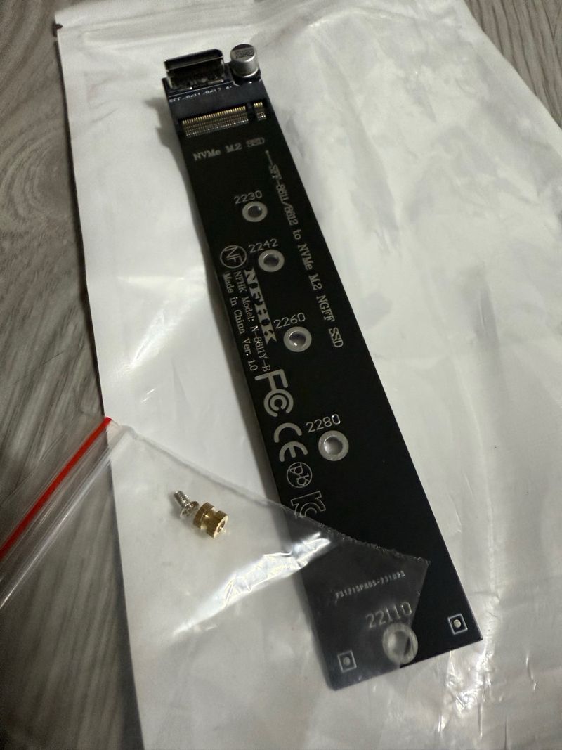 tarjeta adaptadora SFF8611 a NVMe M.2 Ngff afbeelding 2