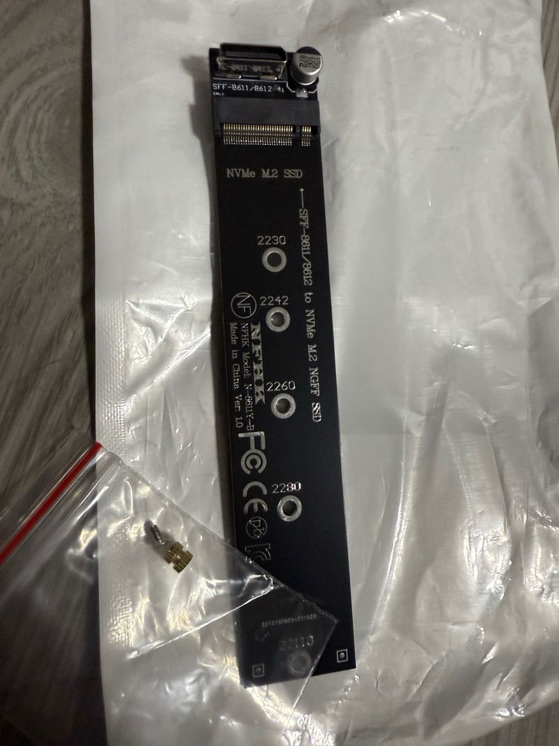 tarjeta adaptadora SFF8611 a NVMe M.2 Ngff afbeelding 3