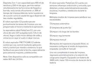 Robot aspirador fregona. PRECINTADO