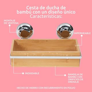 Estantería para el baño Fijación con ventosas 12Kg