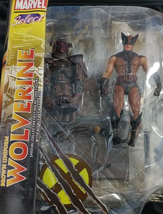 Marvel Select Wolverine Lobezno traje marrón