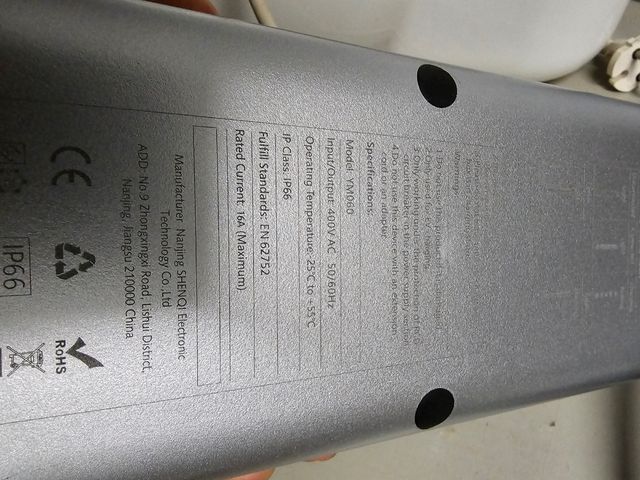 Carregador EV Charger Eléctrico Trifásico