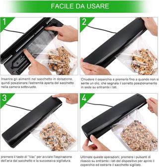 Macchina sottovuoto Sigillatrice 2 Rotoli Automati