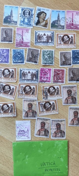 Sellos Mundo, Vaticano, España,....