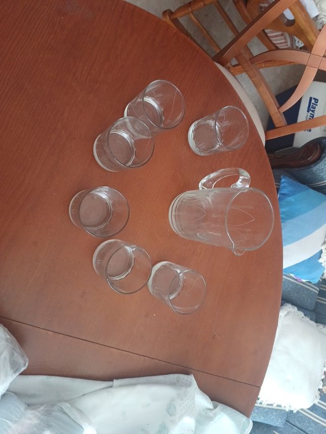Juego de Refrescos de Cristal